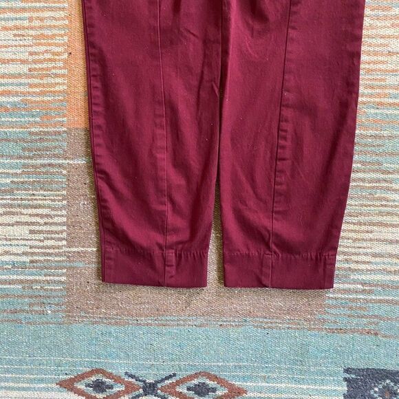 J Crew Mercantile Burgundy Skinny Ankle Jeans SZ 4 - Picture 8 of 9